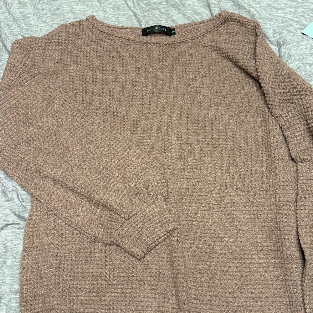 Cozy Knit Sweater in Taupe